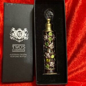 TWO’S COMPANY AUSTRIAN CRYSTALS PERFUME BOTTLE